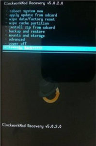 Вход в рекавери