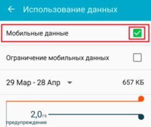 Мобильные данные